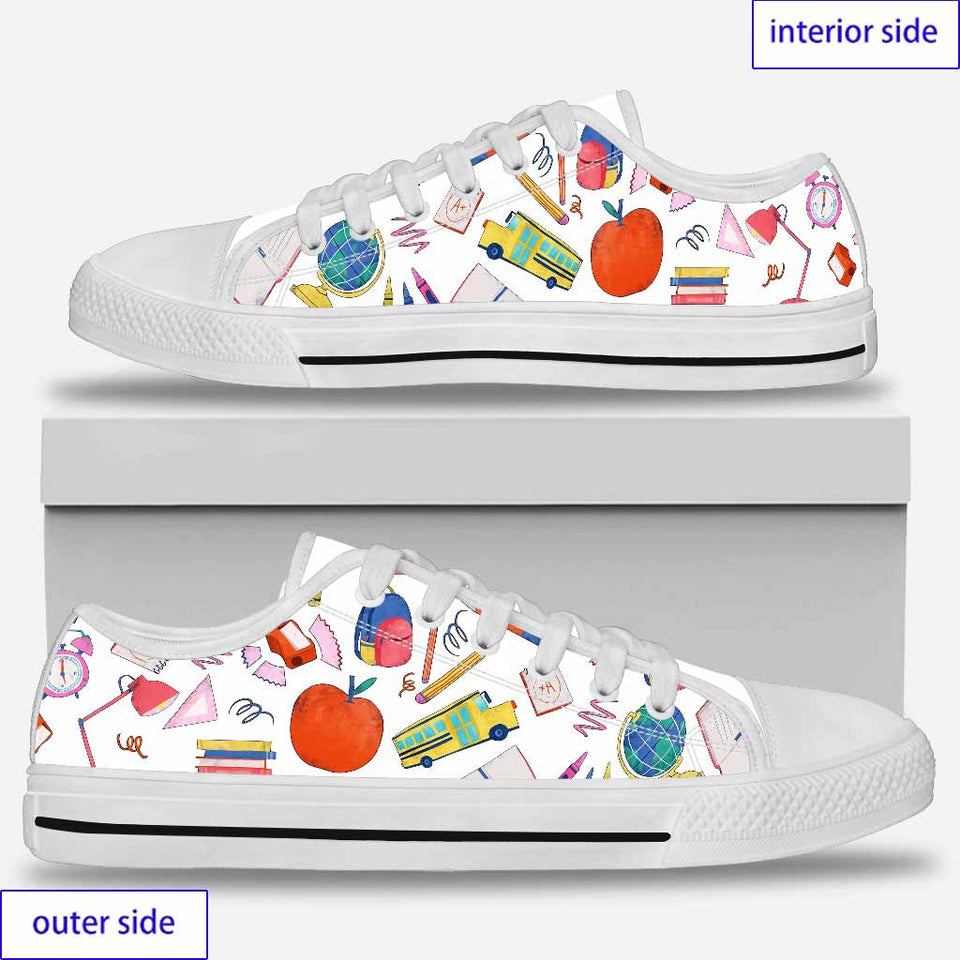 School Items Teacher Low Top Shoes 0622