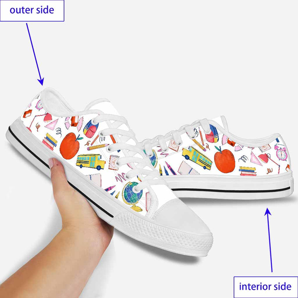 School Items Teacher Low Top Shoes 0622