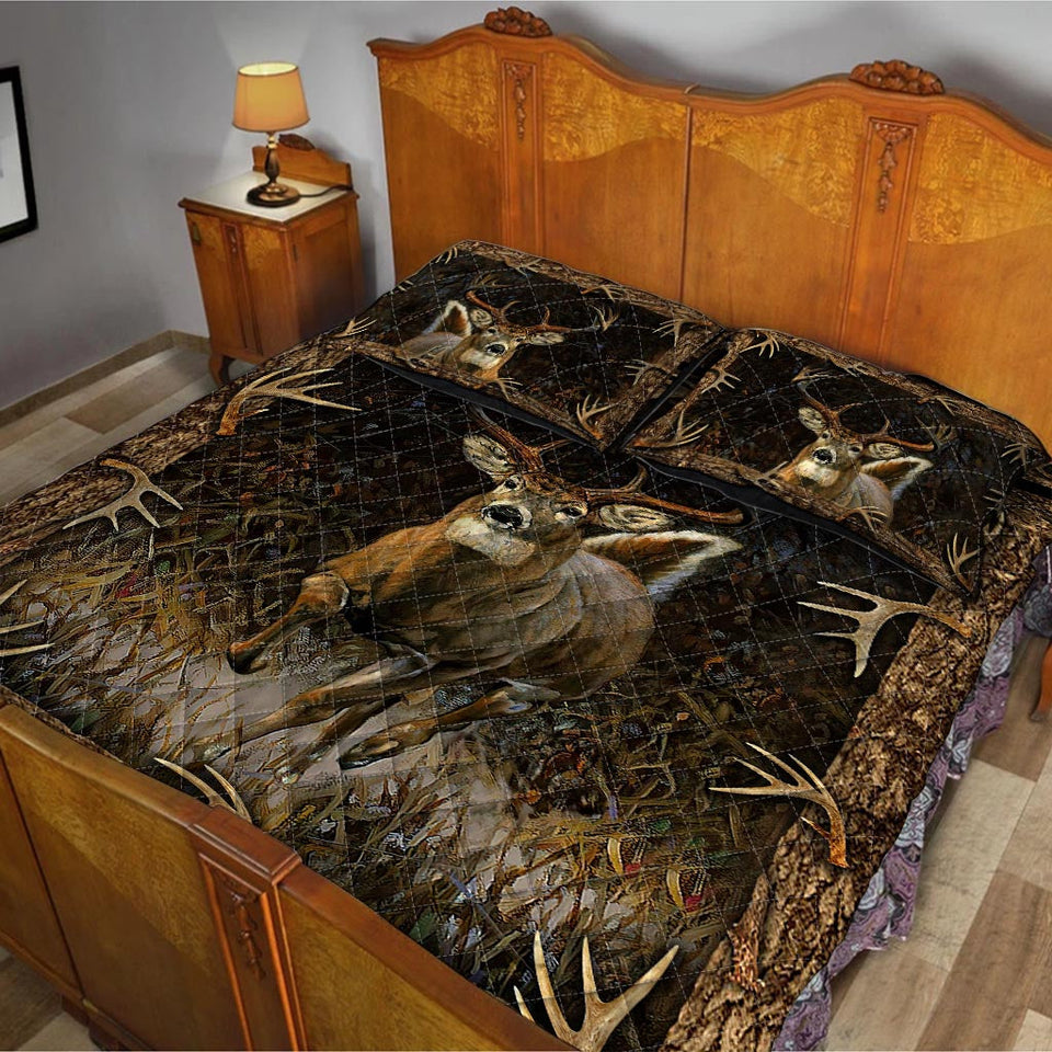 Deer Hunting Hunting Quilt Set