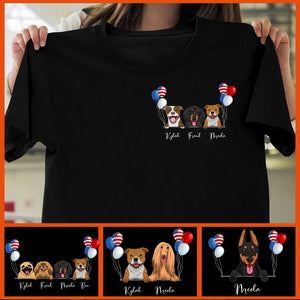 Life Is Better With Dogs - Personalized Independence Day T-shirt and Hoodie