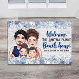 Welcome To The Beach House - Personalized Sea Lover Doormat
