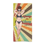 Always On Vacay - Sea Lover gift for friend, sister, girlfriend, wife, mom - Personalized Beach Towel