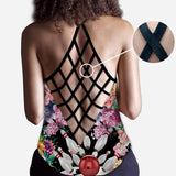 Bowling Girl Cross Tank Top