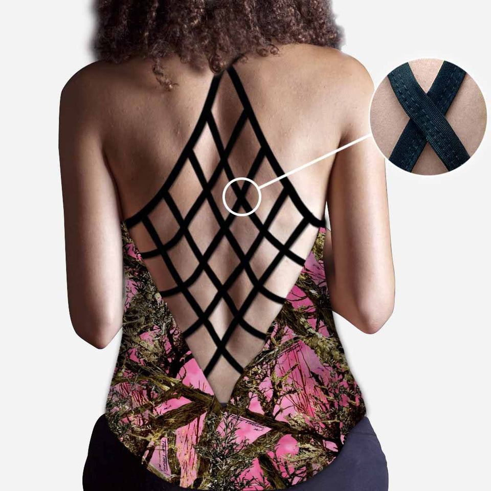 Country Girl - Hunting Personalized Cross Tank Top
