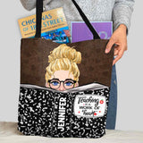 Teaching Is A Work Of Heart - Personalized Teacher Tote Bag