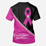 Pink Ribbon Pearls - Breast Cancer Awareness All Over T-shirt and Hoodie 0822