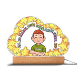 You Are Amazing - Personalized Family Shaped Plaque Light Base