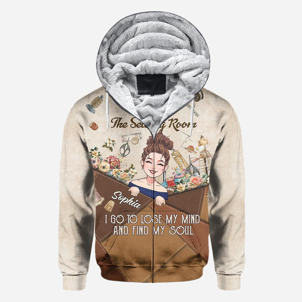 And Into The Sewing Room I Go - Personalized Sewing All Over Shirt