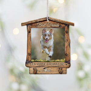 Best Friends Are Never Forgotten - Personalized Christmas Dog Ornament (Printed On Both Sides)