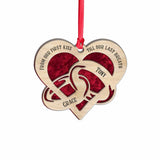 From Our First Kiss - Personalized Christmas Couple Layers Mix Ornament