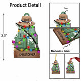Fishing Outfit - Personalized Christmas Ornament (Printed On Both Sides)