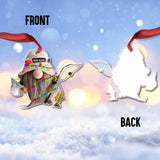 Gone Fishing - Personalized Christmas Transparent Ornament