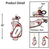 Golf Bag - Personalized Christmas Golf Ornament (Printed On Both Sides)