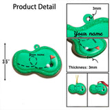 Golf Course - Personalized Christmas Golf Ornament (Printed On Both Sides)