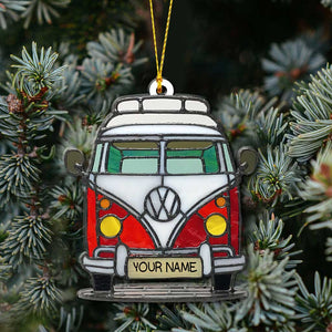 Love Camping - Personalized Christmas Ornament (Printed On Both Sides)