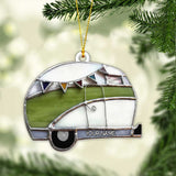 Love Camping - Personalized Christmas Ornament (Printed On Both Sides)