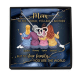 You Are The World - Personalized Mother's Day Mother Necklace