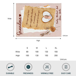 Grandma Mama - Gift for grandma, mom, dad, grandpa, aunt, uncle, sister, brother, husband, wife, friend - Personalized Blanket