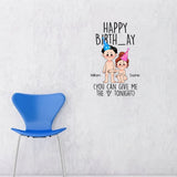 Happy Birth_ay - Personalized Couple Decal Full