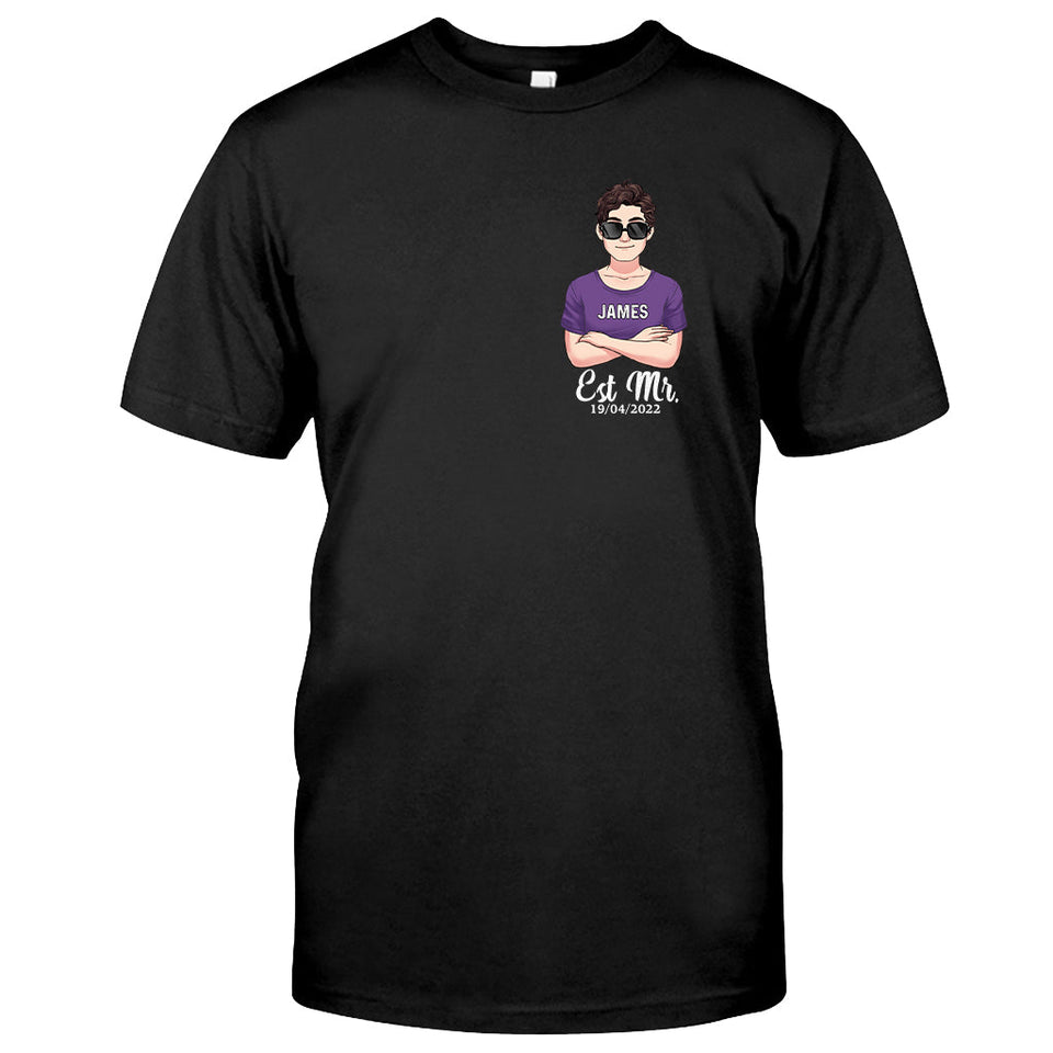 Mr And Mrs - Personalized Couple T-shirt and Hoodie