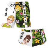 You And Me And The Sea - Personalized Sea Lover Men Shorts and Women Shorts