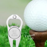 Best Dad/ Grandad/ Papa... By Par Bottle Opener - Golf gift for dad, him, boyfriend, husband, grandpa - Personalized Golf Fork Ball Marker