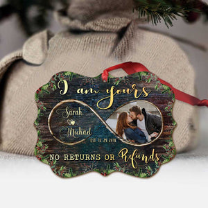 I Am Yours - Personalized Christmas Couple Ornament (Printed On Both Sides)