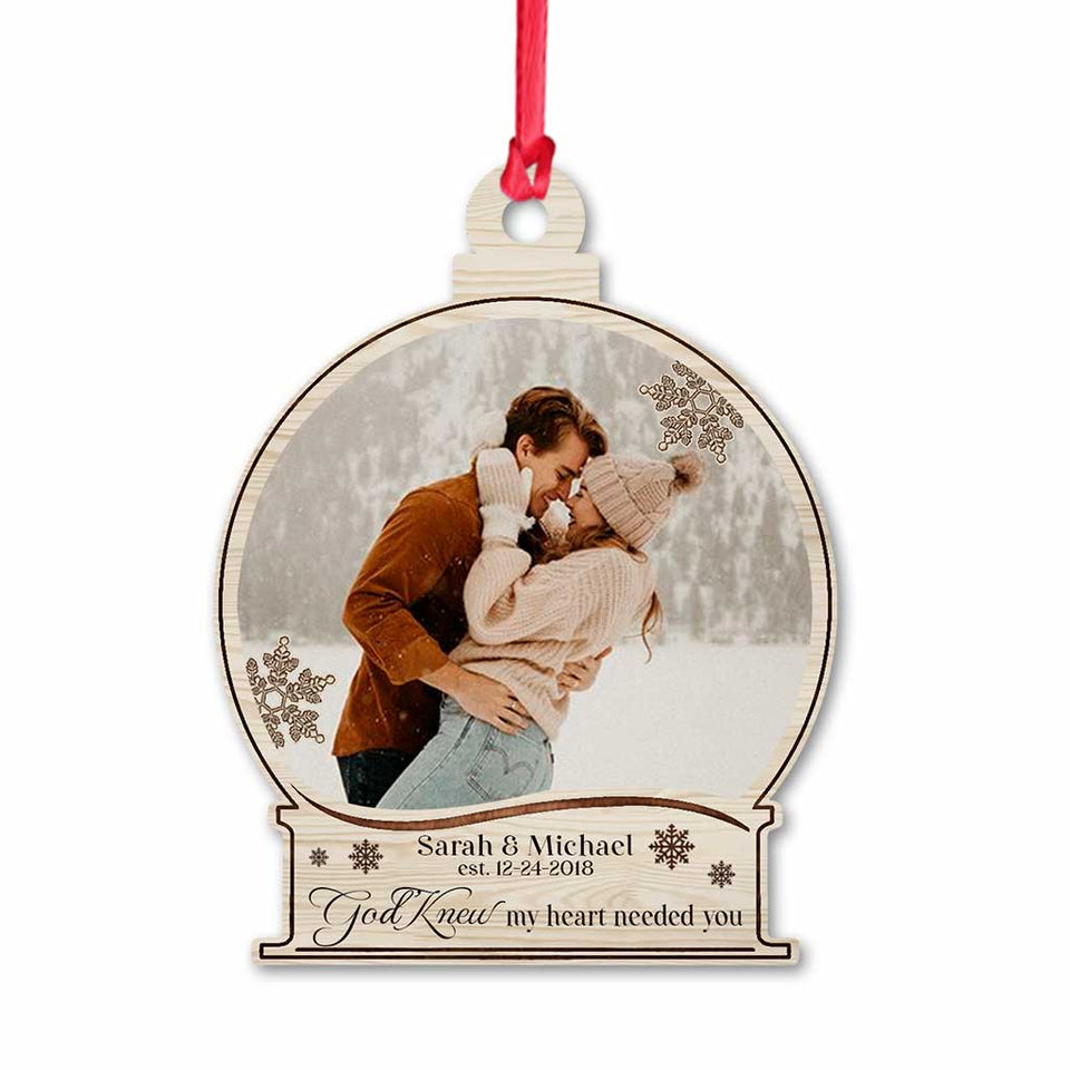 I Am Yours - Personalized Christmas Couple Ornament (Printed On Both Sides)
