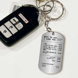 Way To Say I Love You - Personalized Couple Stainless Steel Keychain