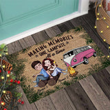 Making Memories Camping Couple - Personalized Doormat