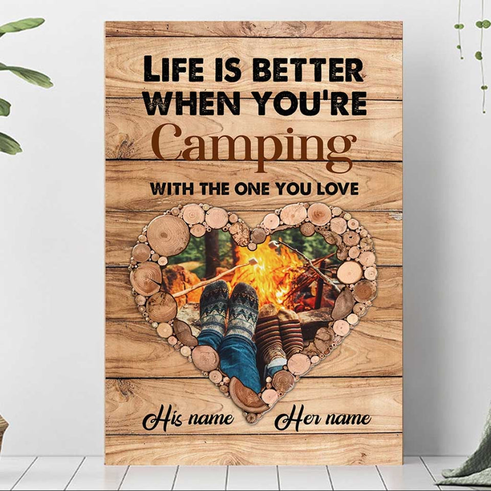 I'll Stick With You Till The End Camping Couple - Personalized Poster