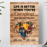 I'll Stick With You Till The End Camping Couple - Personalized Poster