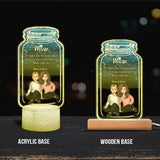 If I Had A Star - Personalized Mother's Day Mother Shaped Plaque Light Base