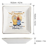 To My Granddaughter - Personalized Grandma Jewelry Dish