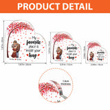 My Favorite Place Is Inside Your Hug - Personalized Couple Custom Shaped Acrylic Plaque