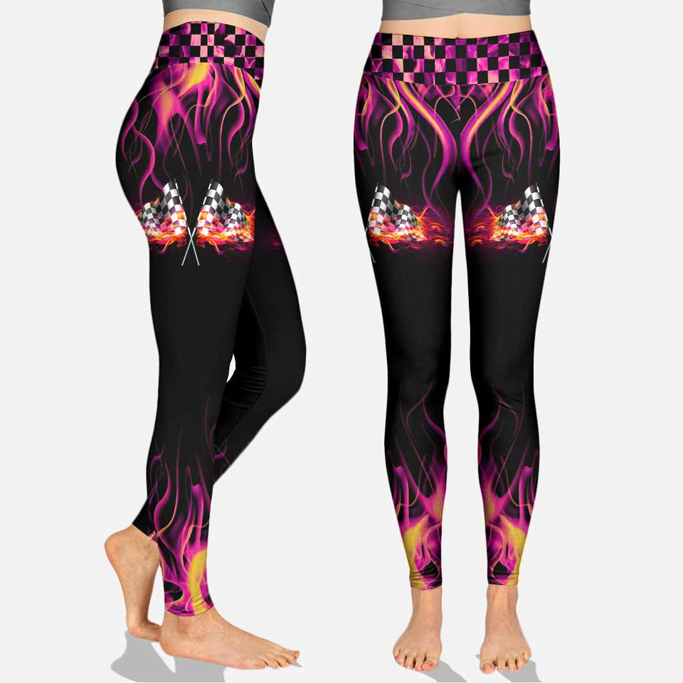 Underestimate Me That'll Be Fun - Racing Cross Tank Top and Leggings