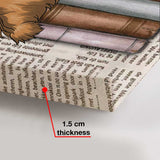 This Home Is Filled With Wet Noses And Books - Personalized Book Canvas And Poster