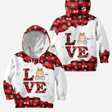 Love Cats - Personalized Christmas Cat Hoodie and Leggings