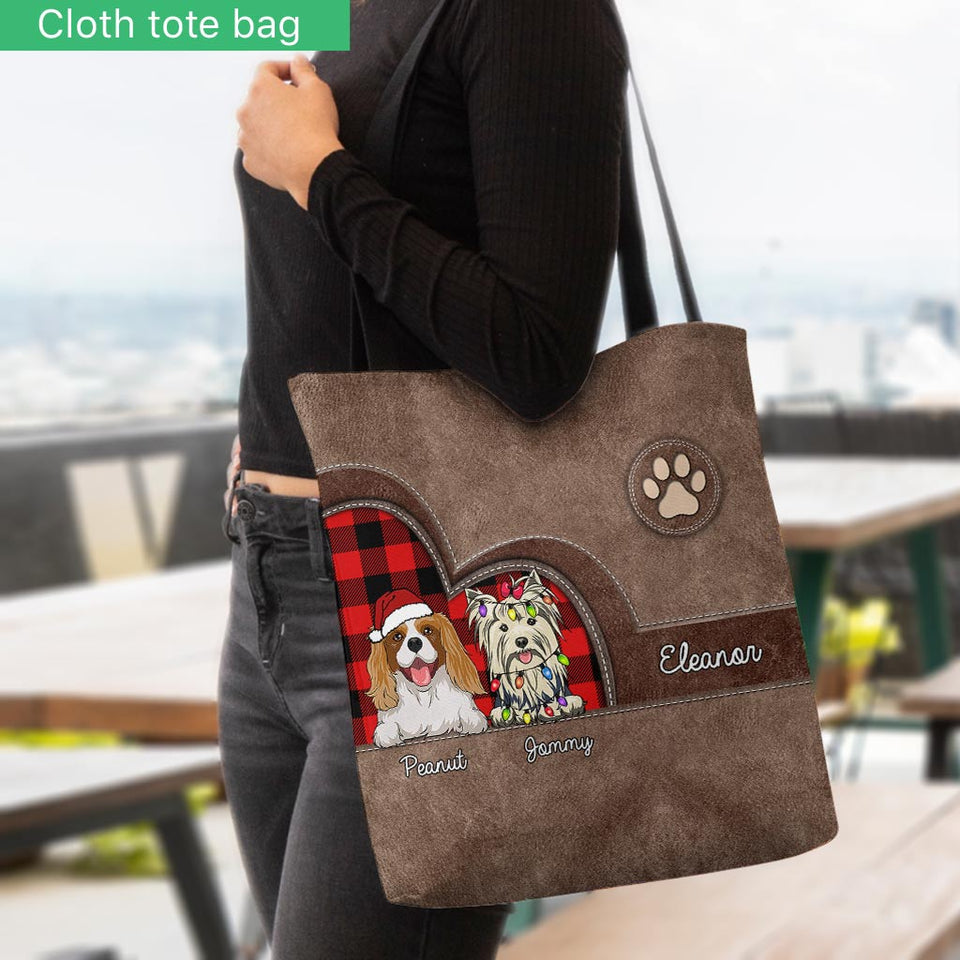 Have Yourself A Furry Little Christmas - Personalized Dog Tote Bag
