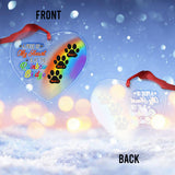 A Piece Of My Heart - Personalized Dog Transparent Ornament
