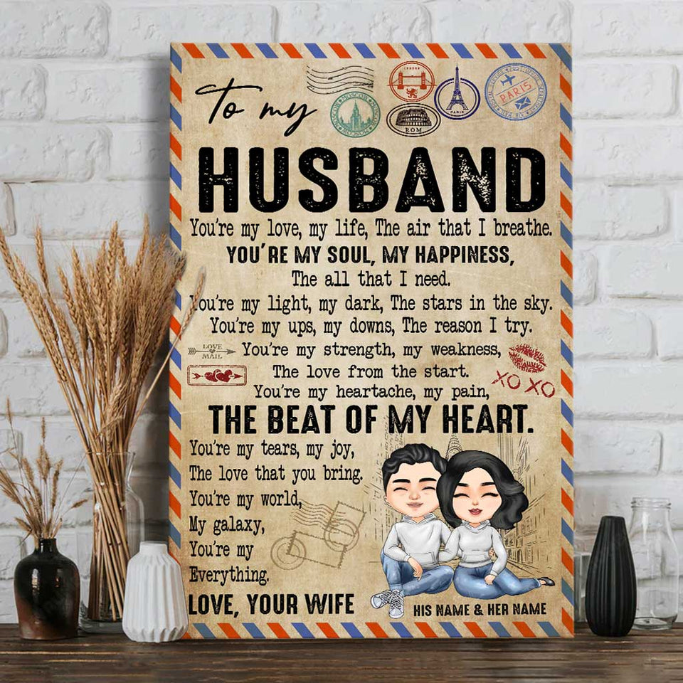 You Are My Everything - Personalized Couple Canvas And Poster