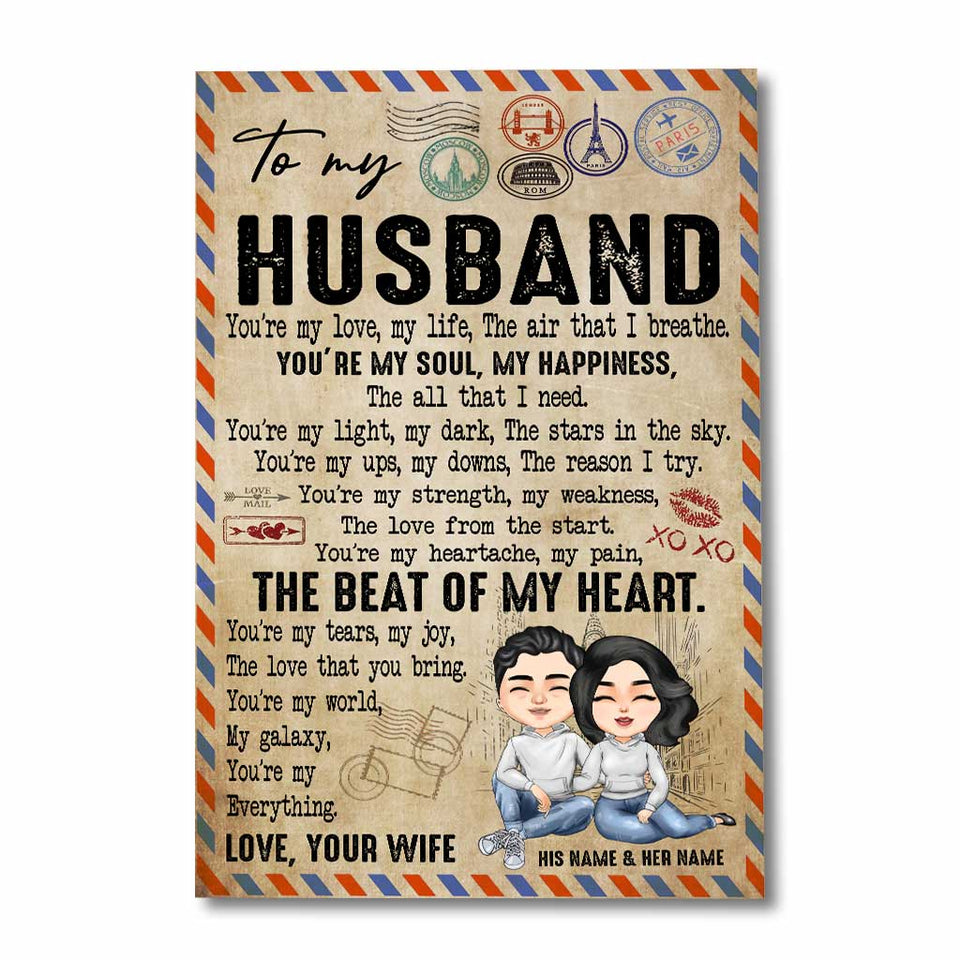 You Are My Everything - Personalized Couple Canvas And Poster