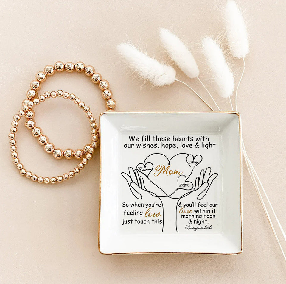 To My Mom - Personalized Mother's Day Mother Jewelry Dish
