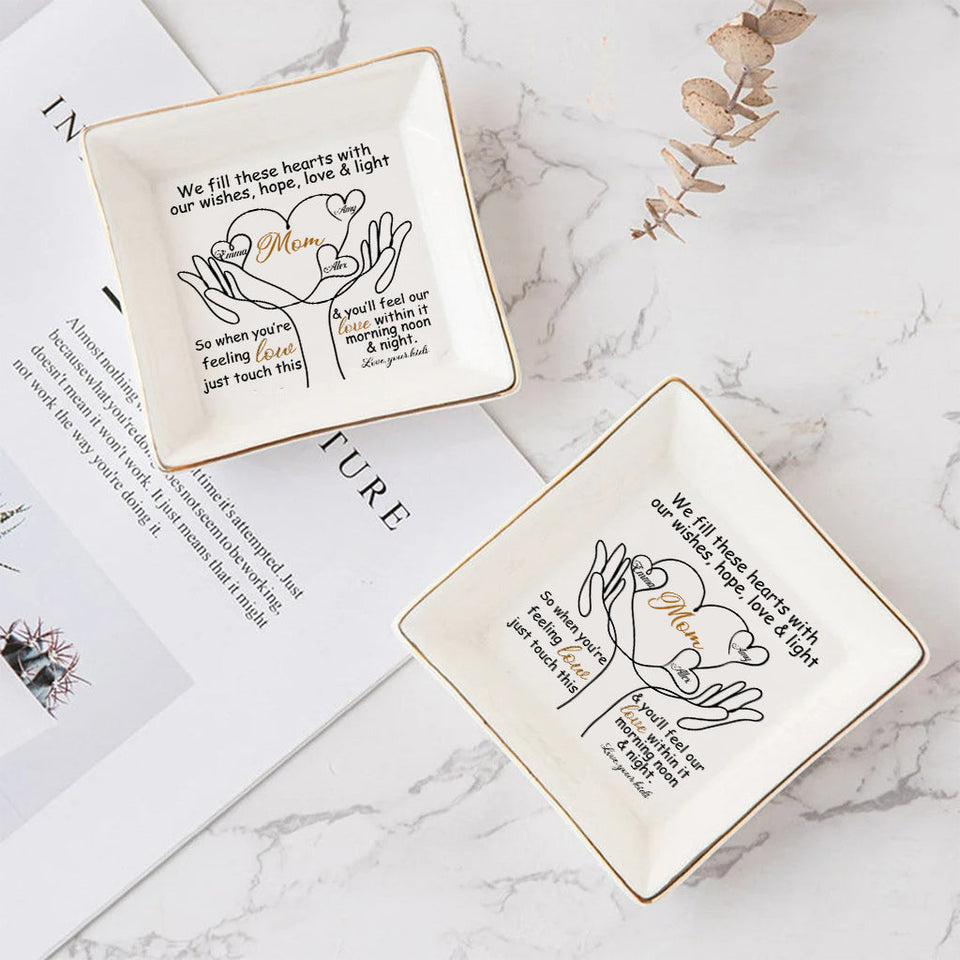 To My Mom - Personalized Mother's Day Mother Jewelry Dish