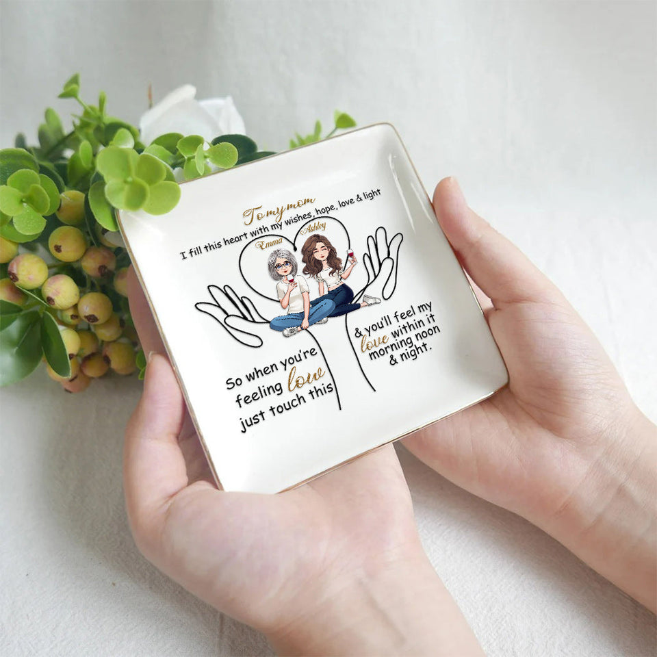 To My Mom - Personalized Mother's Day Mother Jewelry Dish