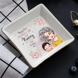 Happy Mother's Day - Personalized Mother's Day Grandma Jewelry Dish