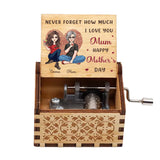 Never Forget How Much - Personalized Mother's Day Mother Hand Crank Music Box