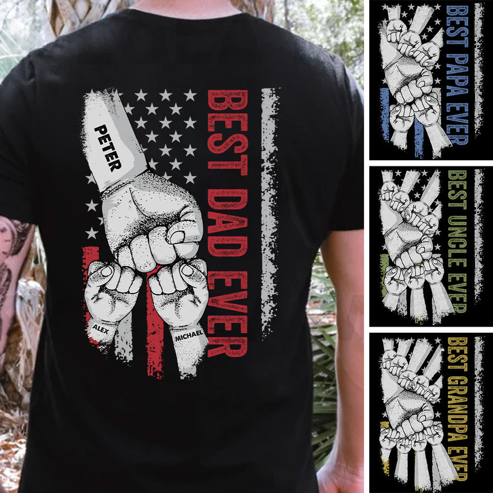 Best Dad Ever - Personalized Father T-shirt and Hoodie