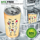 Seems Like Yesterday We're Chilling On Your Balls - Personalized Father Tumbler