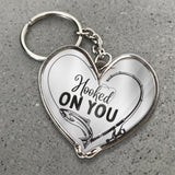 I’m Hooked On You - Personalized Fishing Keychain